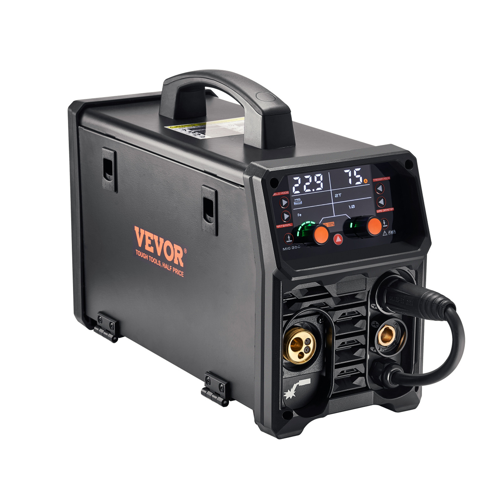 MIG Welder 200Amps Welding Machine 4-in-1 Gas MIG/Flux Core MIG/Stick/Lift TIG