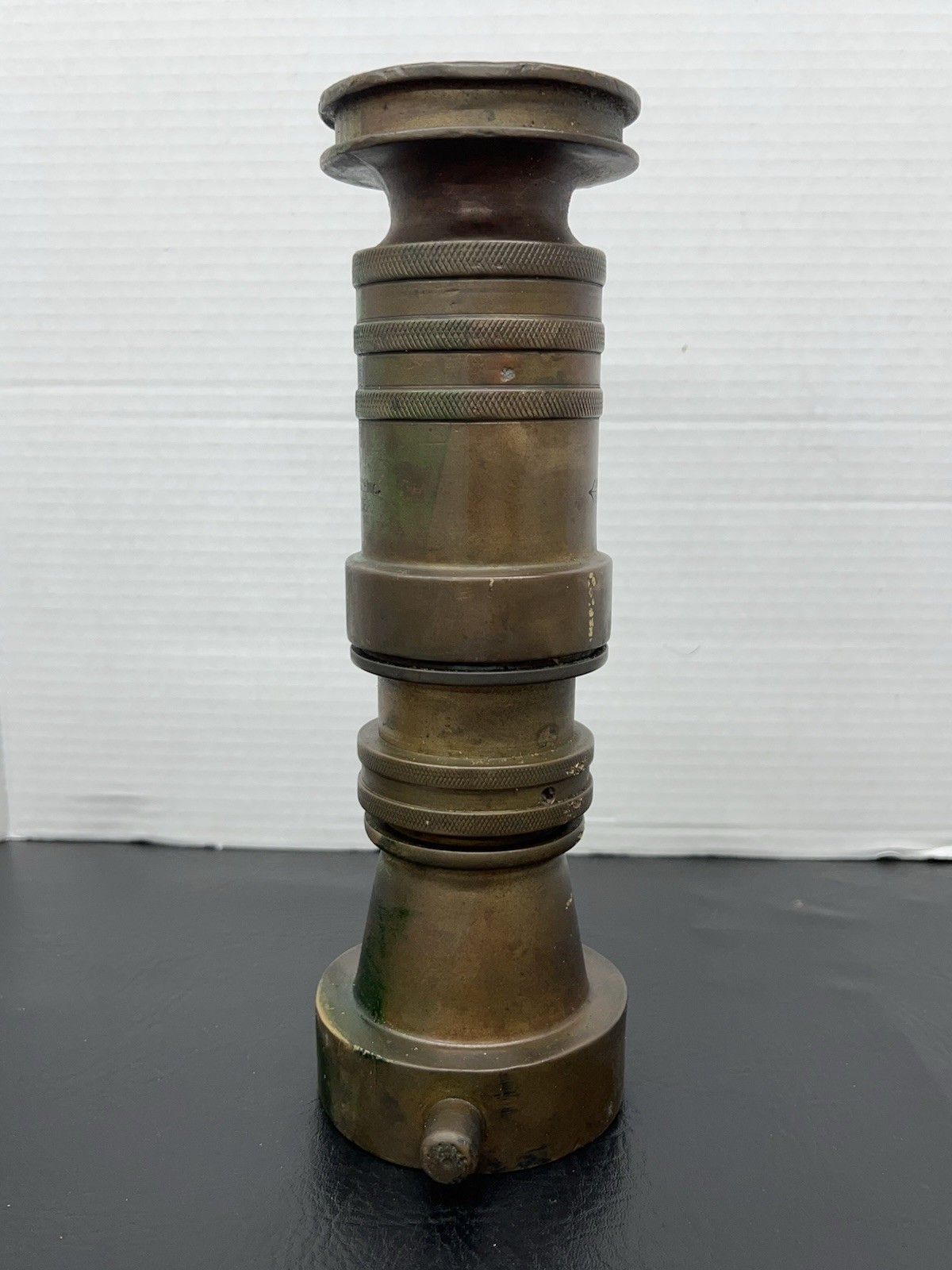 USN Navy Akron Brass Fire Nozzle Mist Stream 3” x 10 1/2” 7lbs