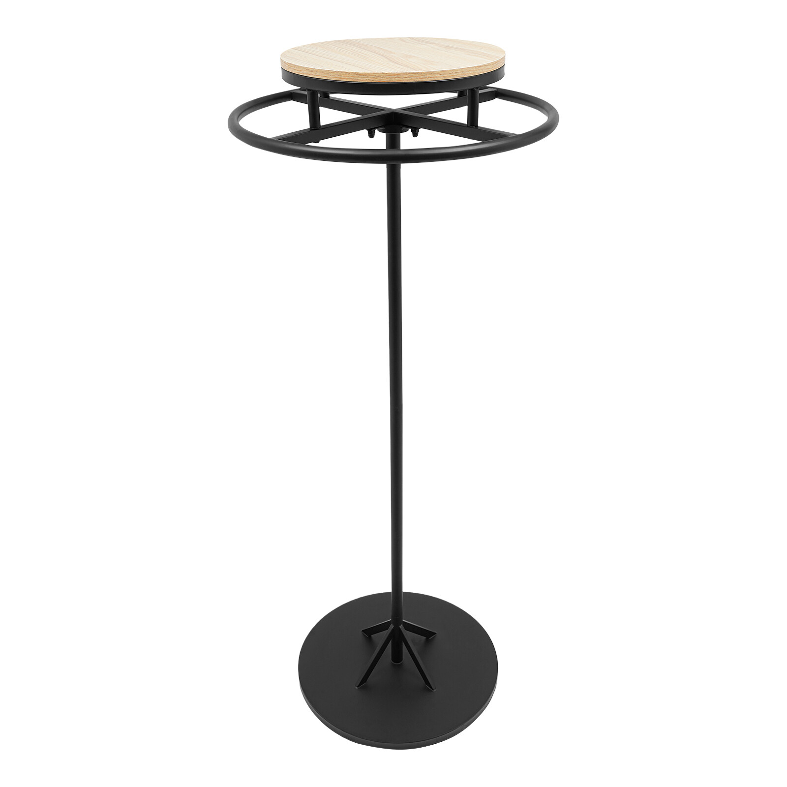 Round Clothing Display Rack Floor-standing Garment Hanging Rack 23.6*55.1inch US