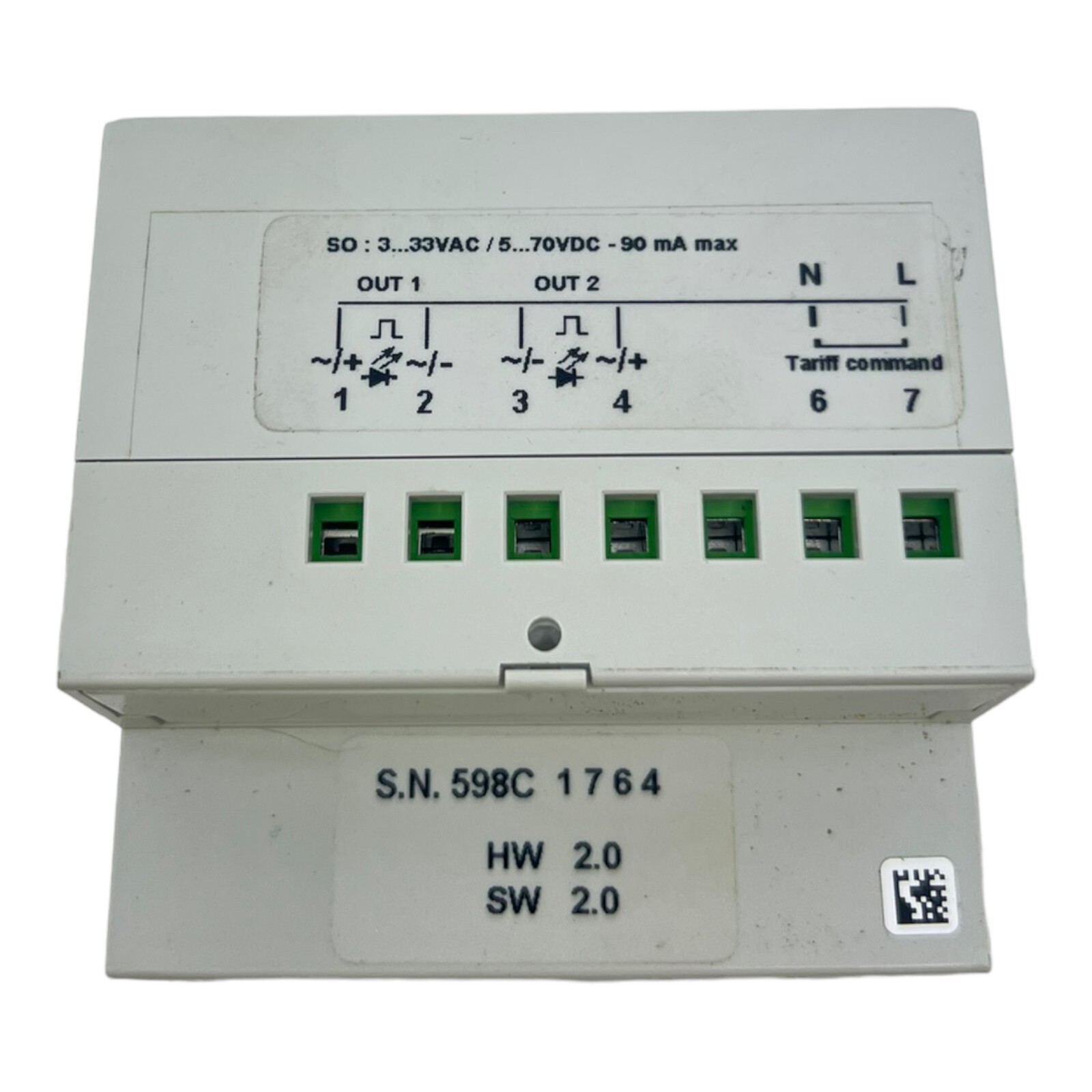 Janitza ECS31-5CP Three Phase Energy Meter 3×230/400V 50Hz -25°C to 55°C