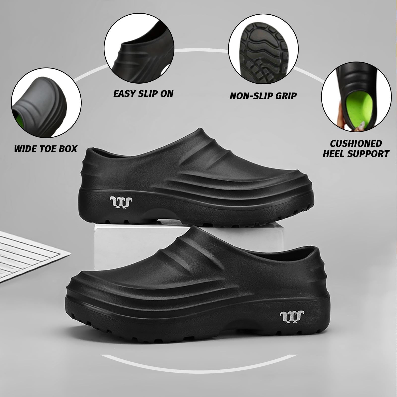 Armadillo Chef Shoes for Men – Slip Resistant, Lightweight & Waterproof Zapat…