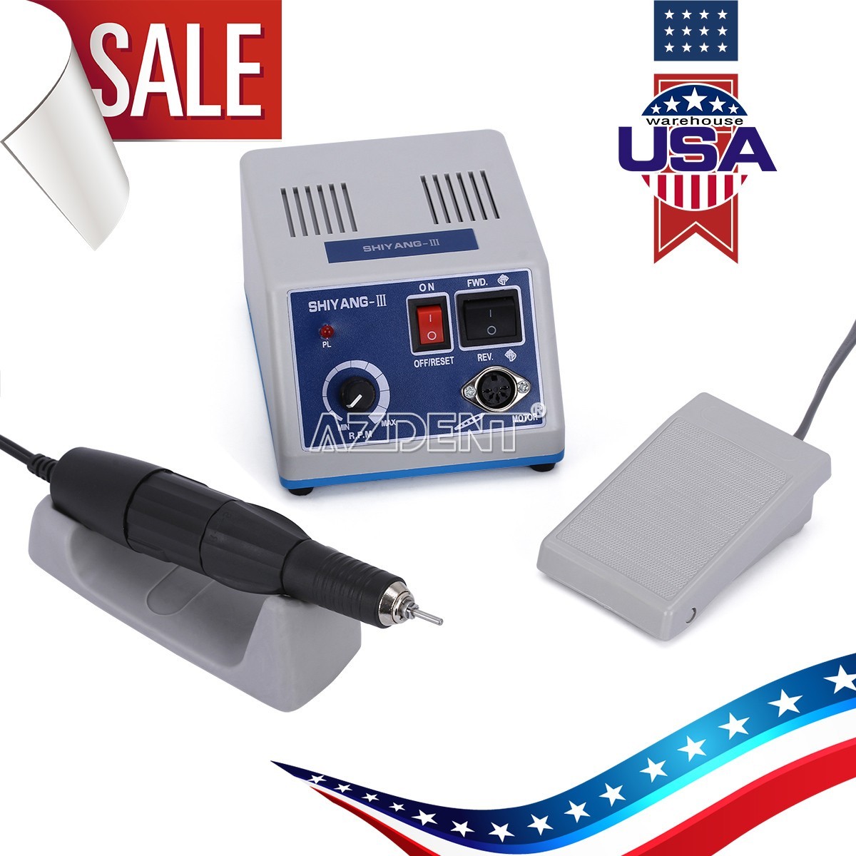 Dental Lab Marathon Electric Micromotor Polishing Unit /Vacuum Dust Collector