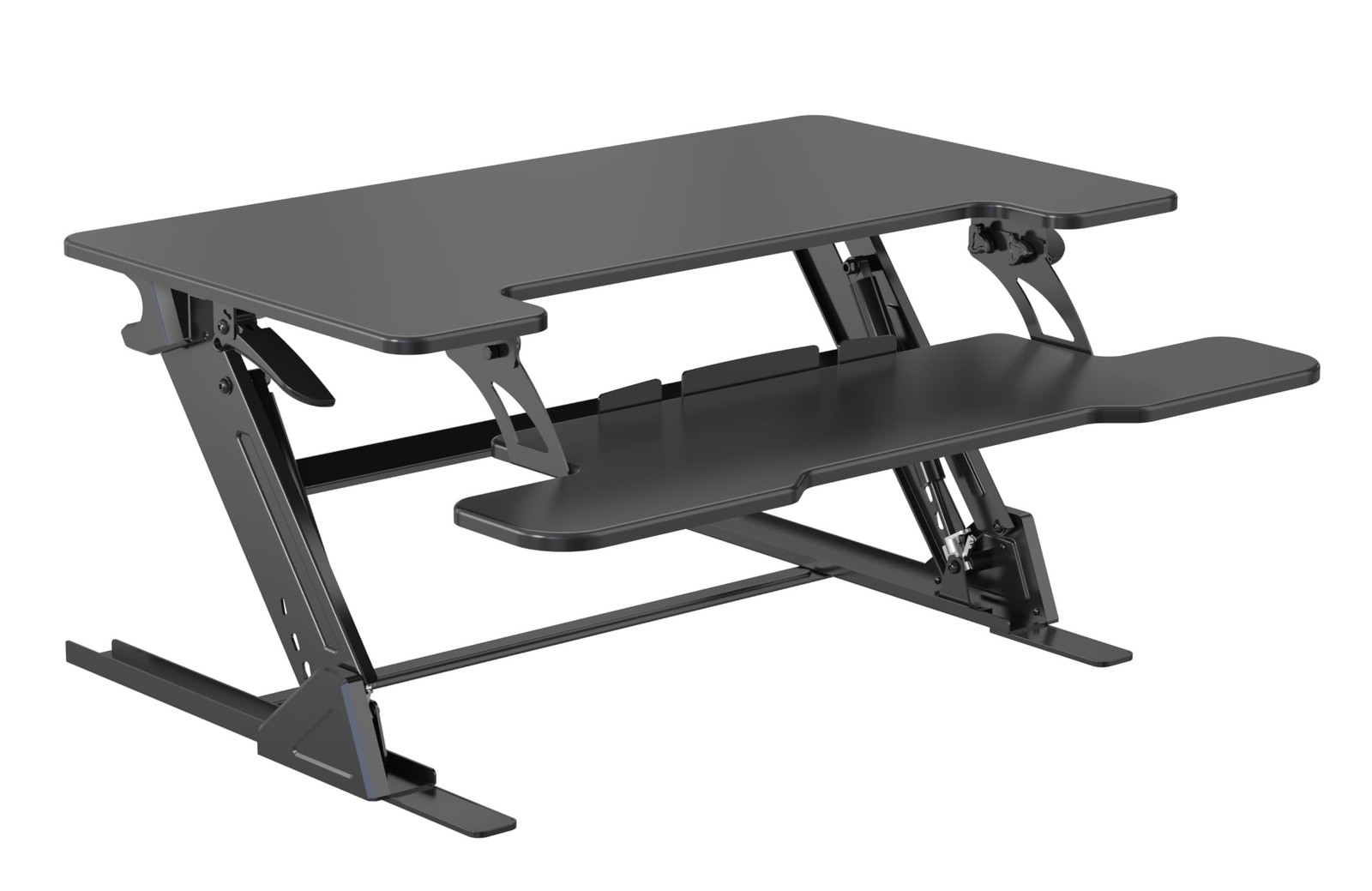 Standing Desk Converter 36 x 24 Inches – Height Adjustable Sit to Stand Riser…
