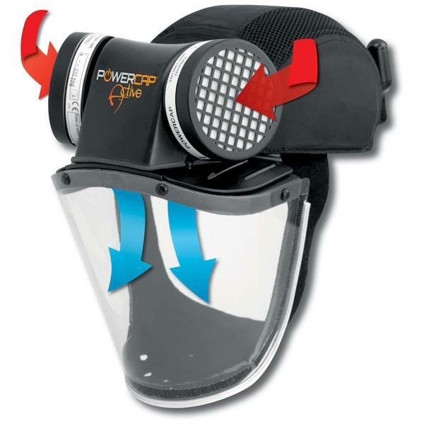 JSP Powercap Active Black Universal Plug – 8HR Respiratory Protection CAE601-941