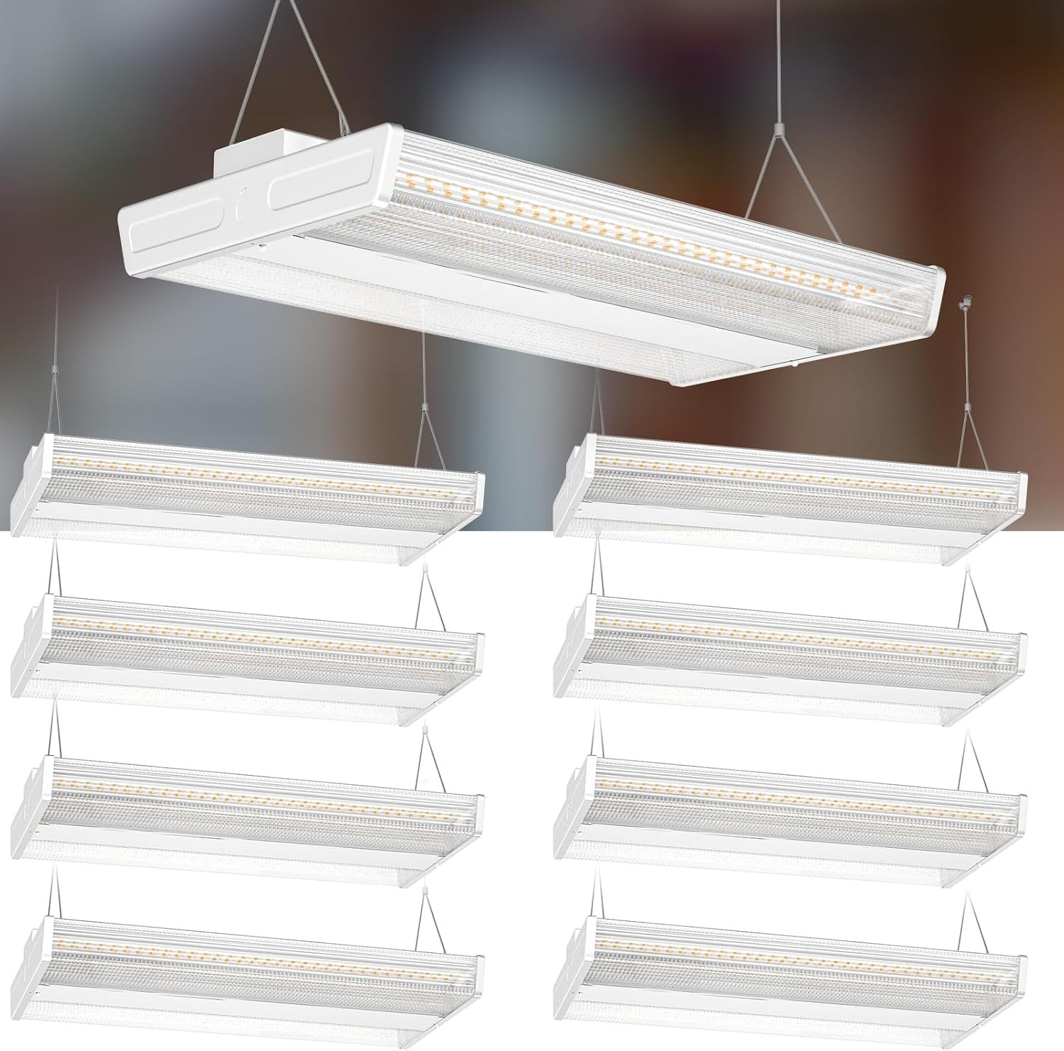 Energy-Saving 28000LM LED High Bay Lights, 8-Pack for Commercial Applications
