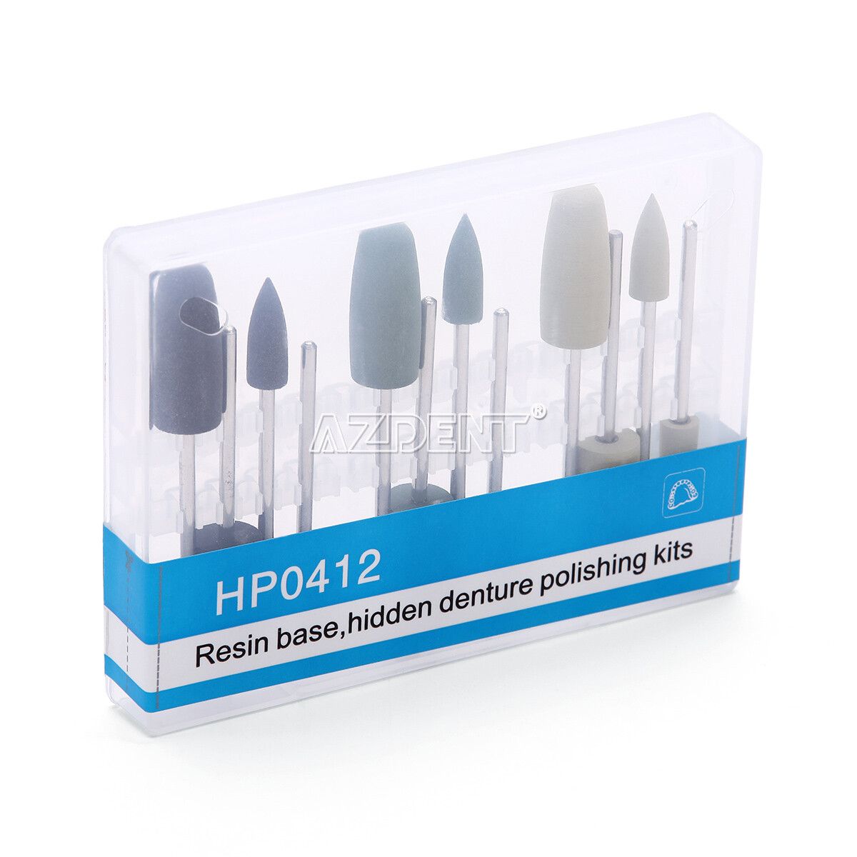 Dental Composite Polishing Kit Diamond Burs Cups Ceramics RA HP FG Shank Type