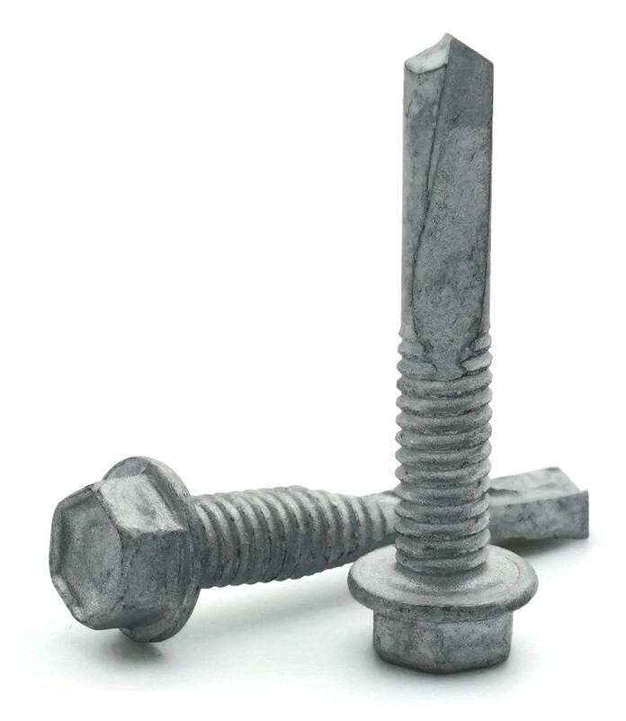 #12-24 Hex Washer Head Self Drilling Screws TEK-5 Climaseal – All Length & Qtys