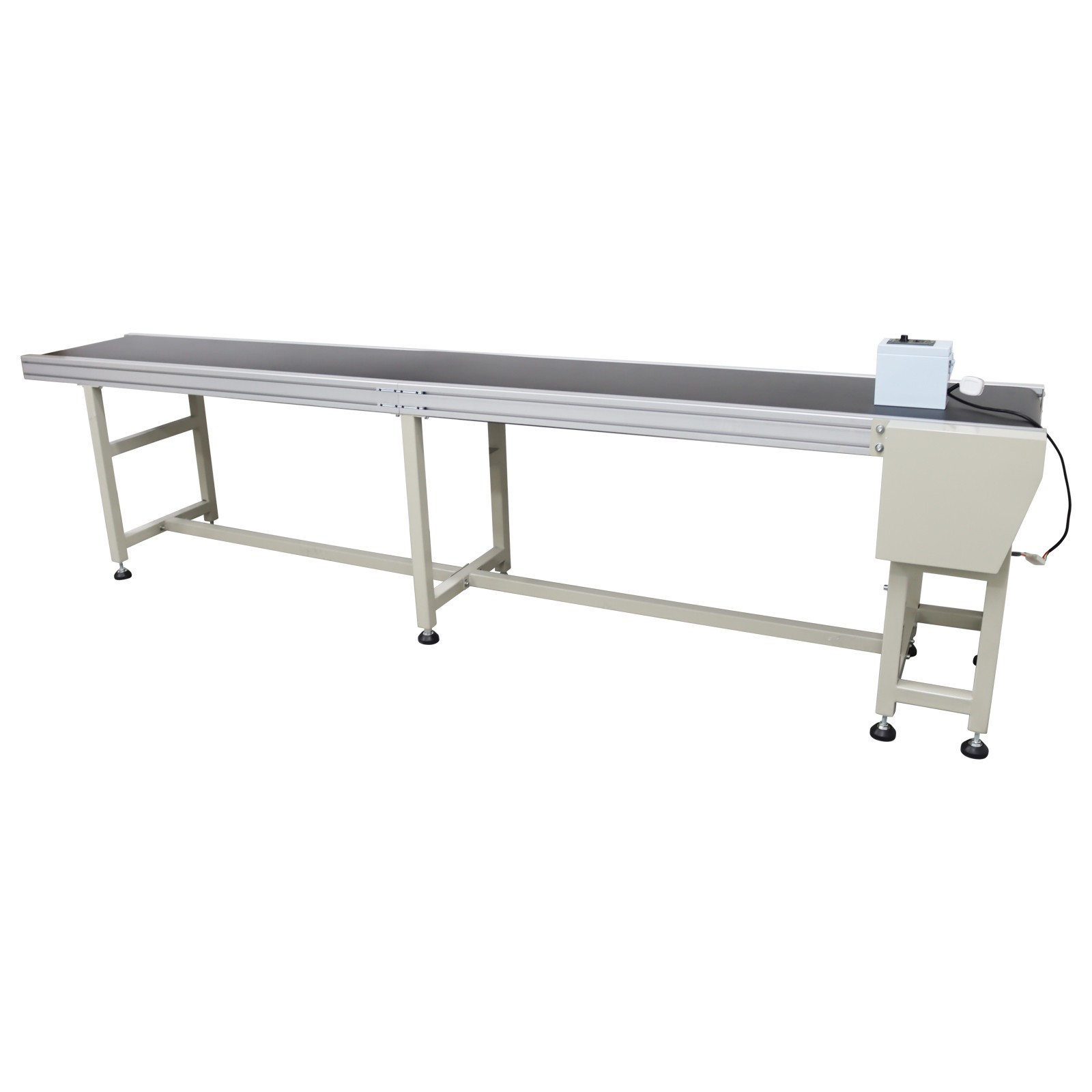 OPEN BOX! 110V Industrial PVC Conveyor Belt 118in*11.8in L*W Packing Shipping