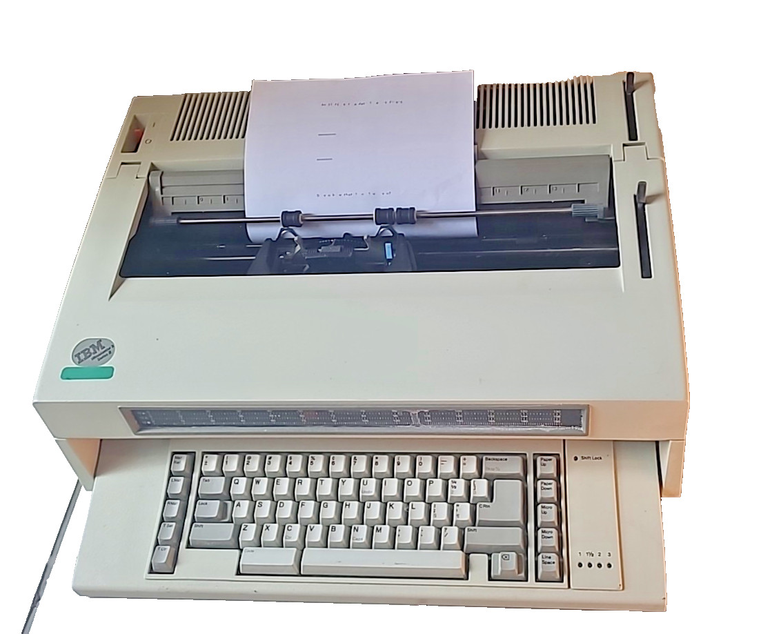 IBM WheelWriter 3 Series II Electric Typewriter(see The Description).