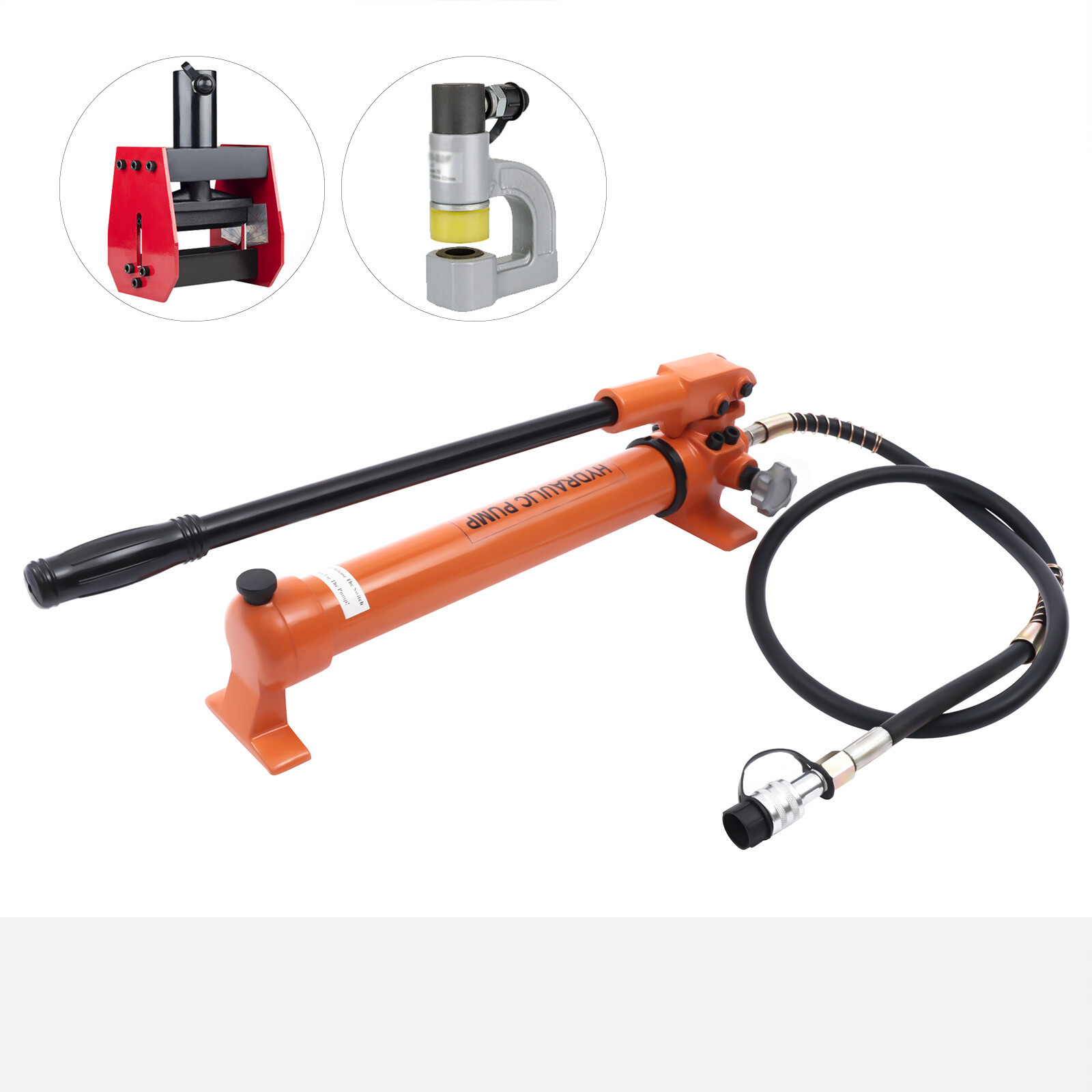 Manual Hydraulic Hand Pump 10000 PSI 700CC 2-Speed Steel
