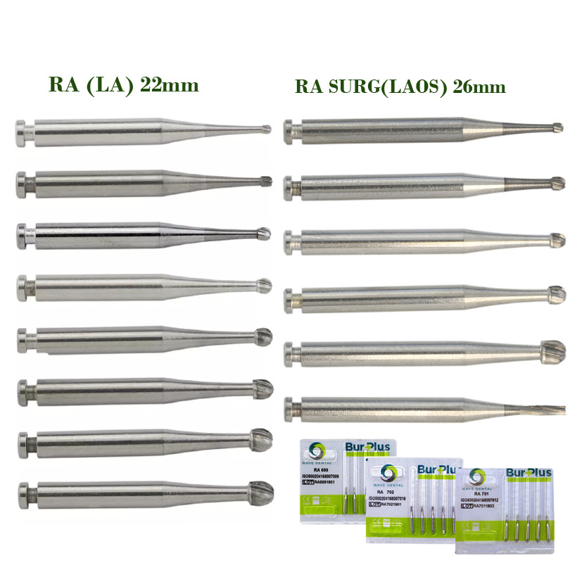 Wave Dental Carbide Burs Surgical Bur Latch Round RA SURG 2 4 6 8 Contra Angle