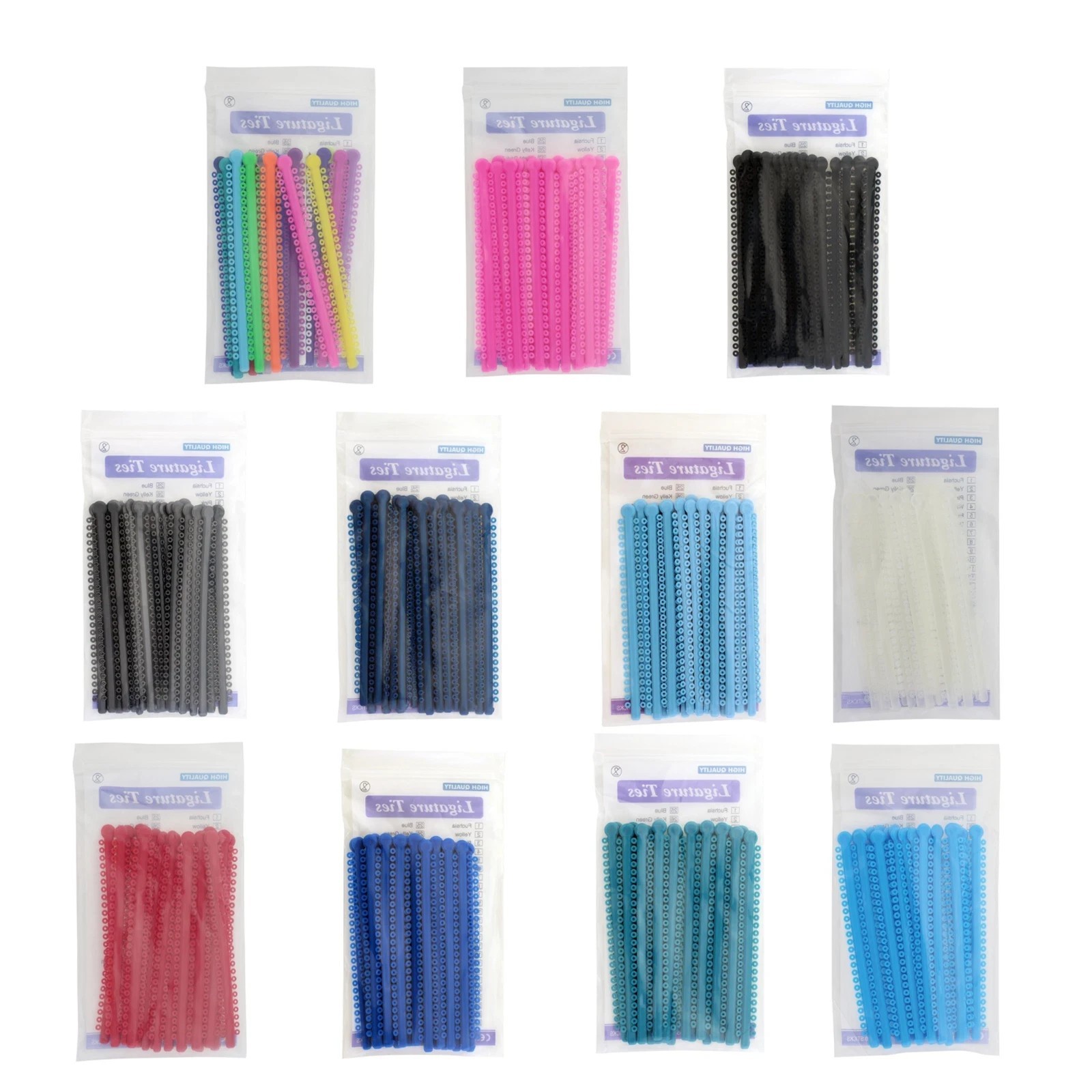 1000pcs Dental Orthodontic Elastic Ligature Tie Ligadura Ortodoncia Rubber Brace