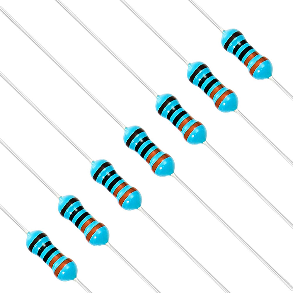 1W Watt ±1% 0.1 ohm 0.1Ω to 2.2M ohm 2MΩ Metal Film Resistors 55 Values 50 Pcs
