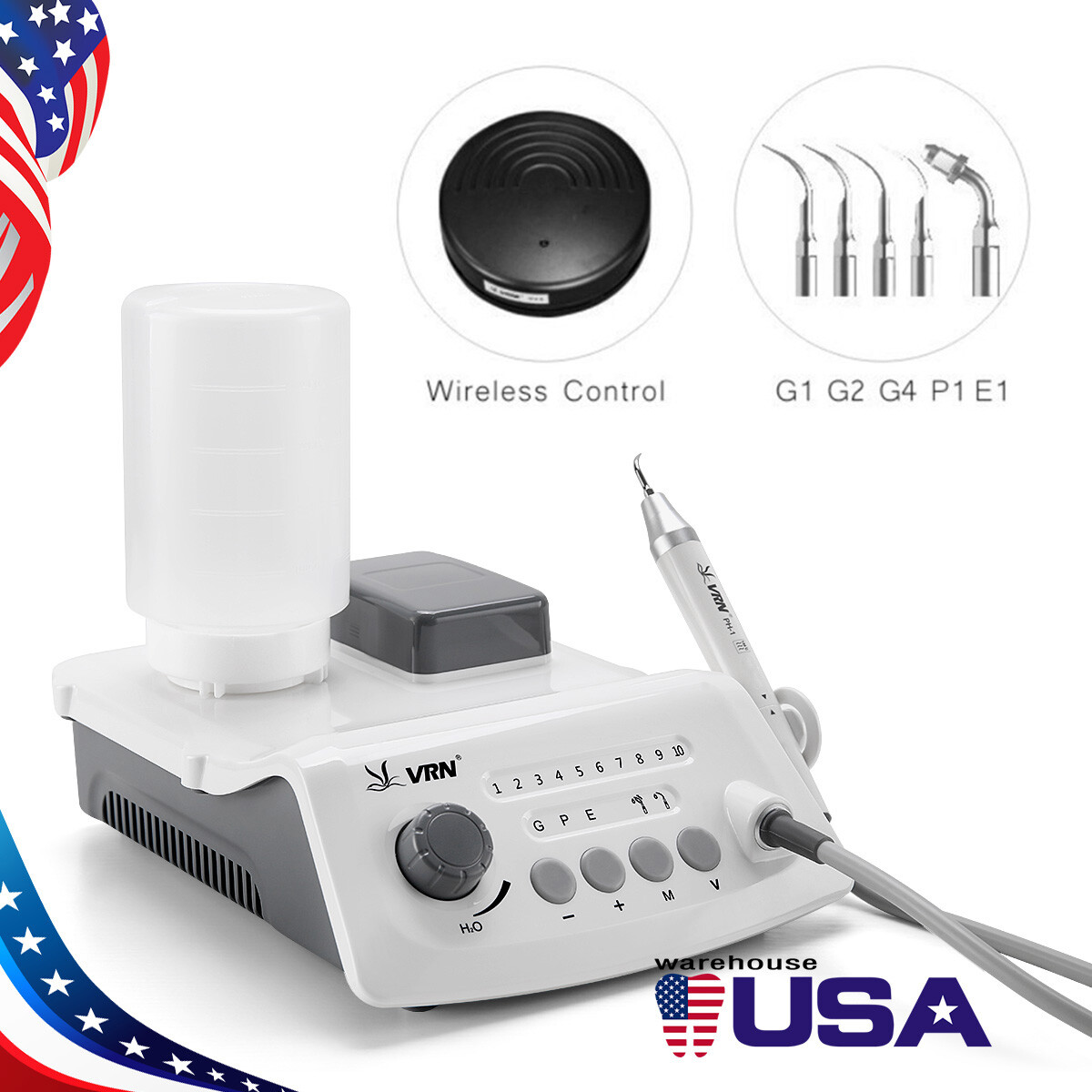 5 Drawers Medical Cart Storage Cabinet/ VRN Dental Ultrasonic Scaler A8 Cavitron