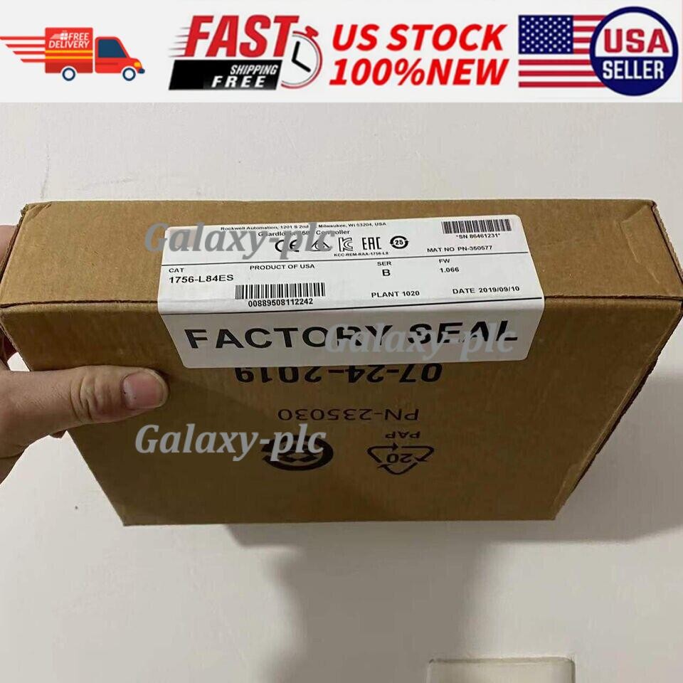 New Sealed AB 1756-L84ES GuardLogix 5580 Controller 1756L84ES US Free Tax
