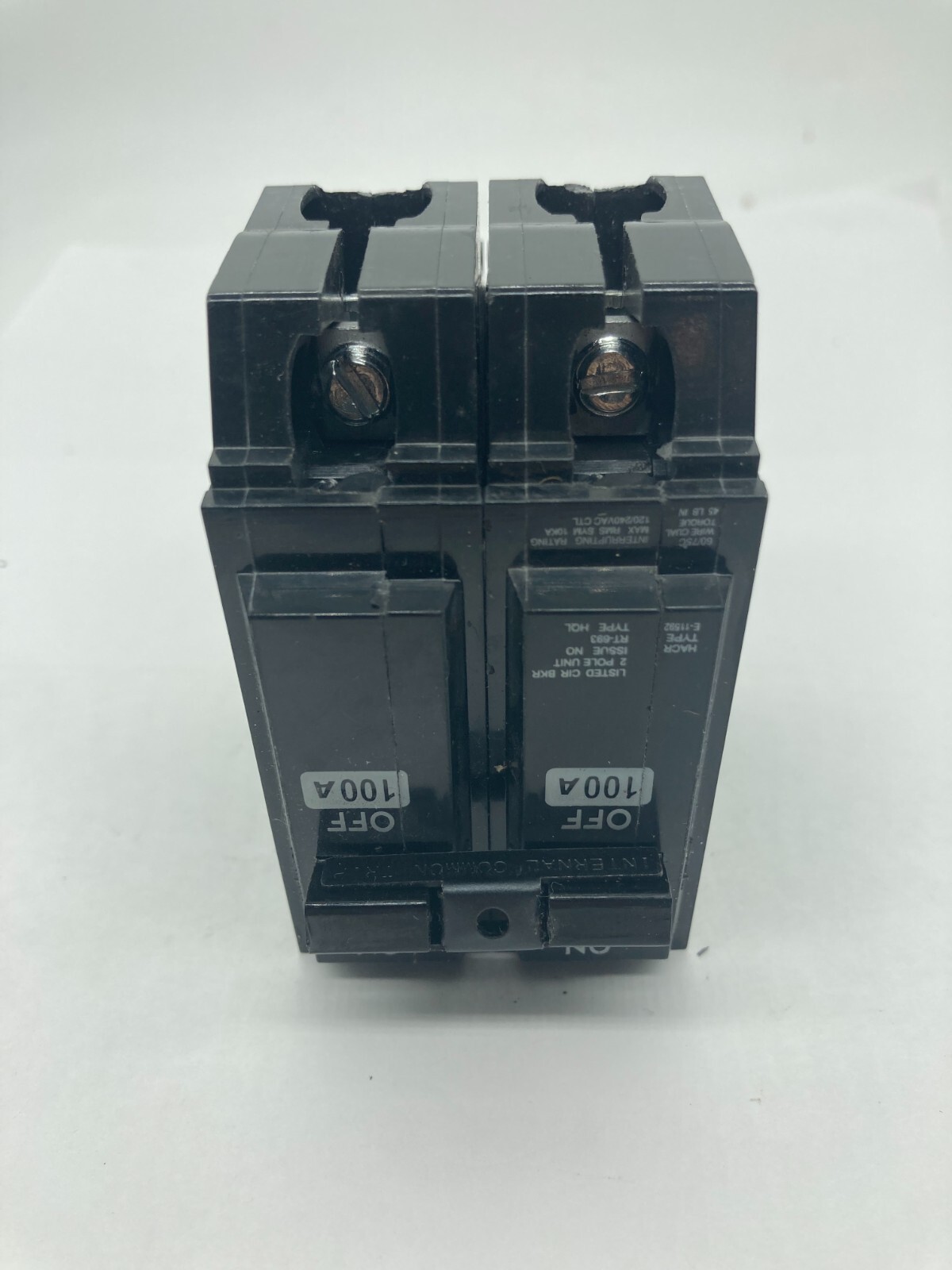 HQL2100 2 Pole 100 Amp 120 240V AC Plug In Type HQL Generic Main Circuit Breaker