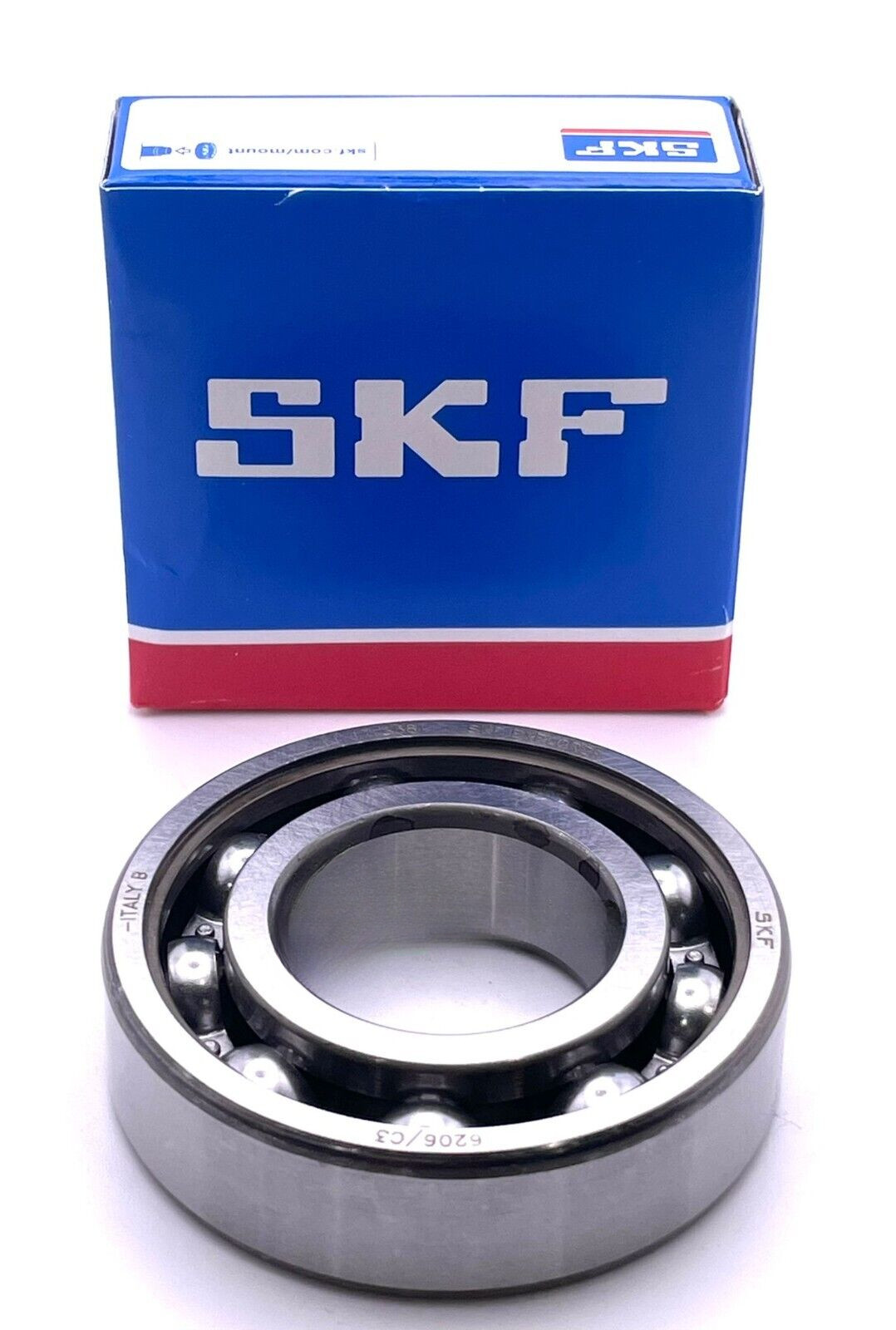 SKF 6206 C3 DEEP GROOVE BALL BEARING, OPEN, NO SEALS 30x62x16 mm