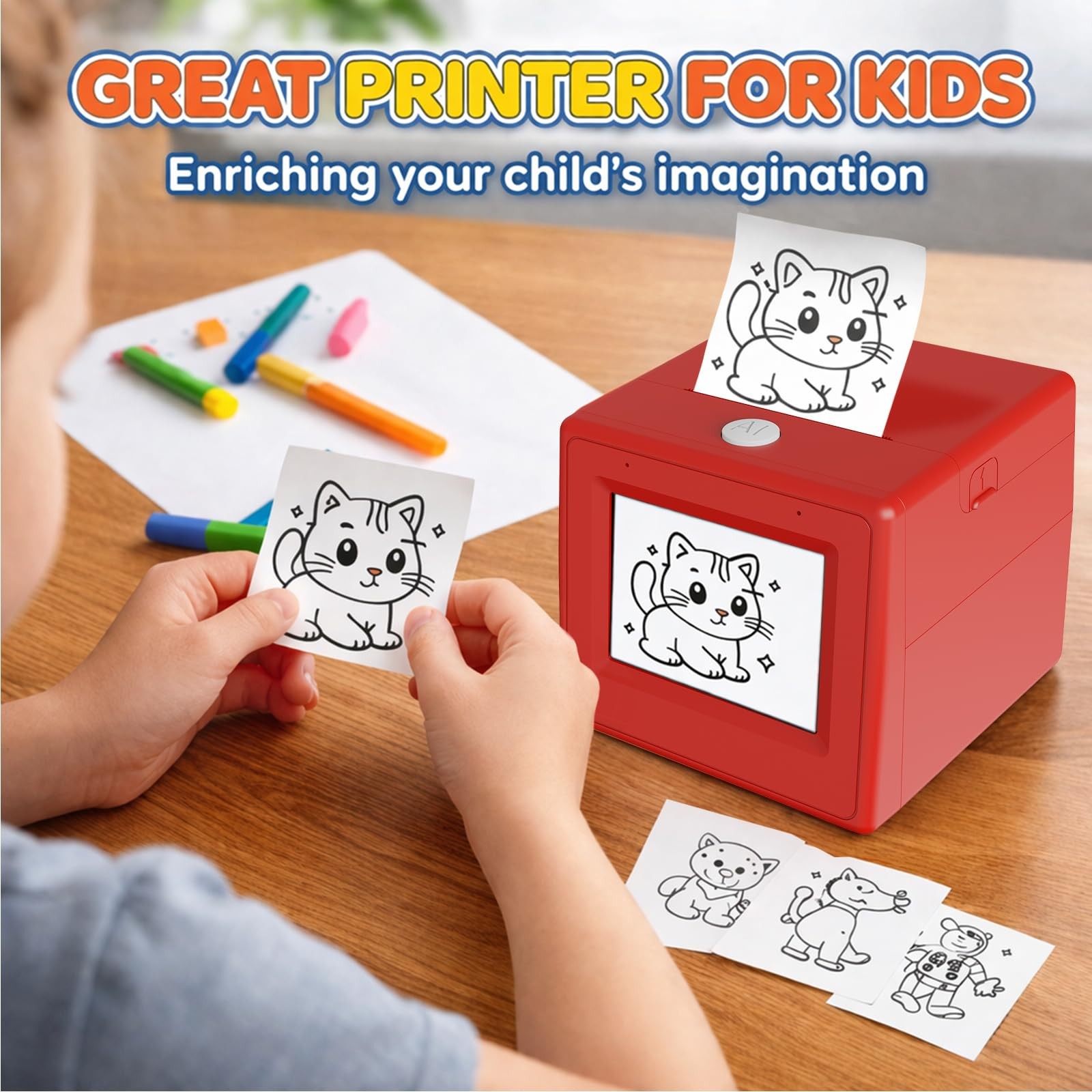 Bioetva Ai Smart Voice Sticker Printer Smart Thermal Sticker Printer Voice