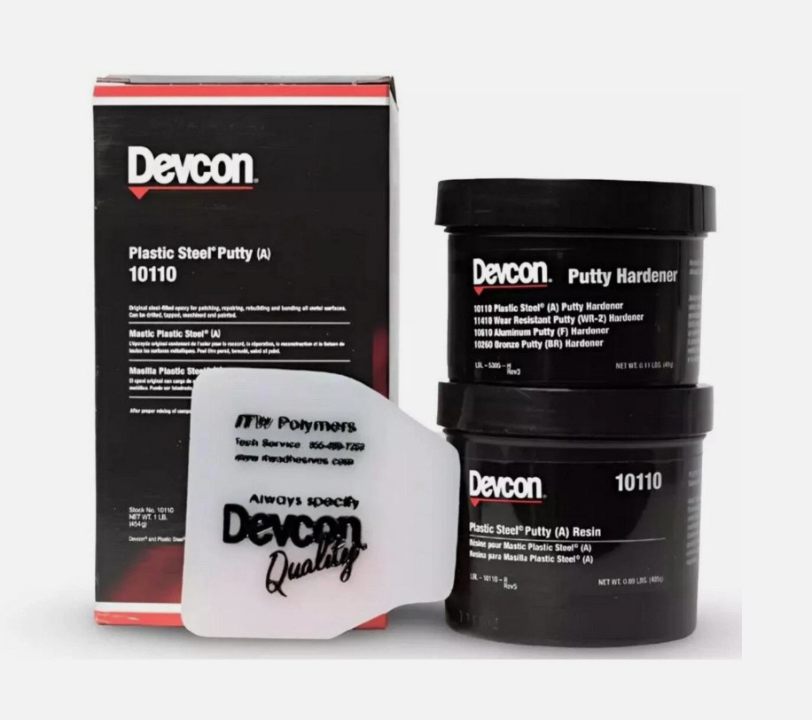 1 SET DEVCON 10110 PLASTIC STEEL PUTTY (A) 1 lb. Kit New Sealant