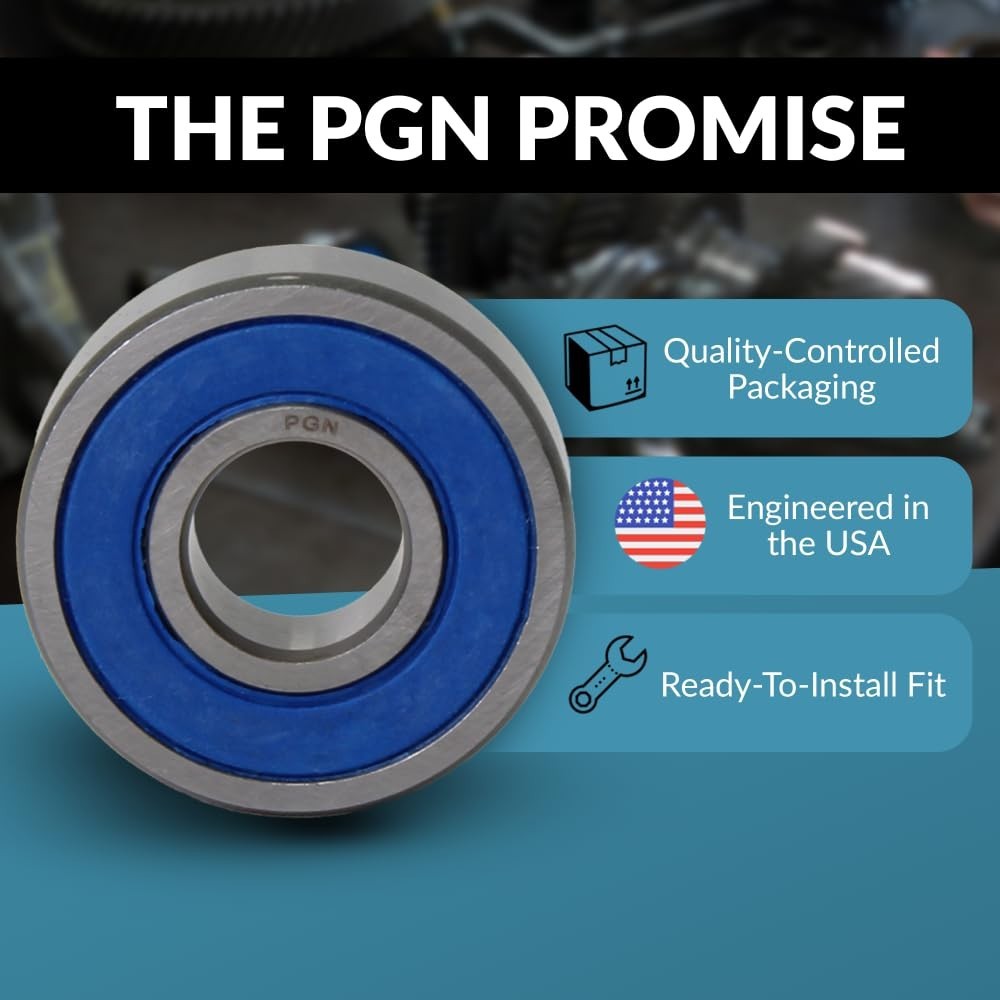 PGN 10 Pack Sealed Chrome Steel Ball Bearings – High RPM and Impact Resistant