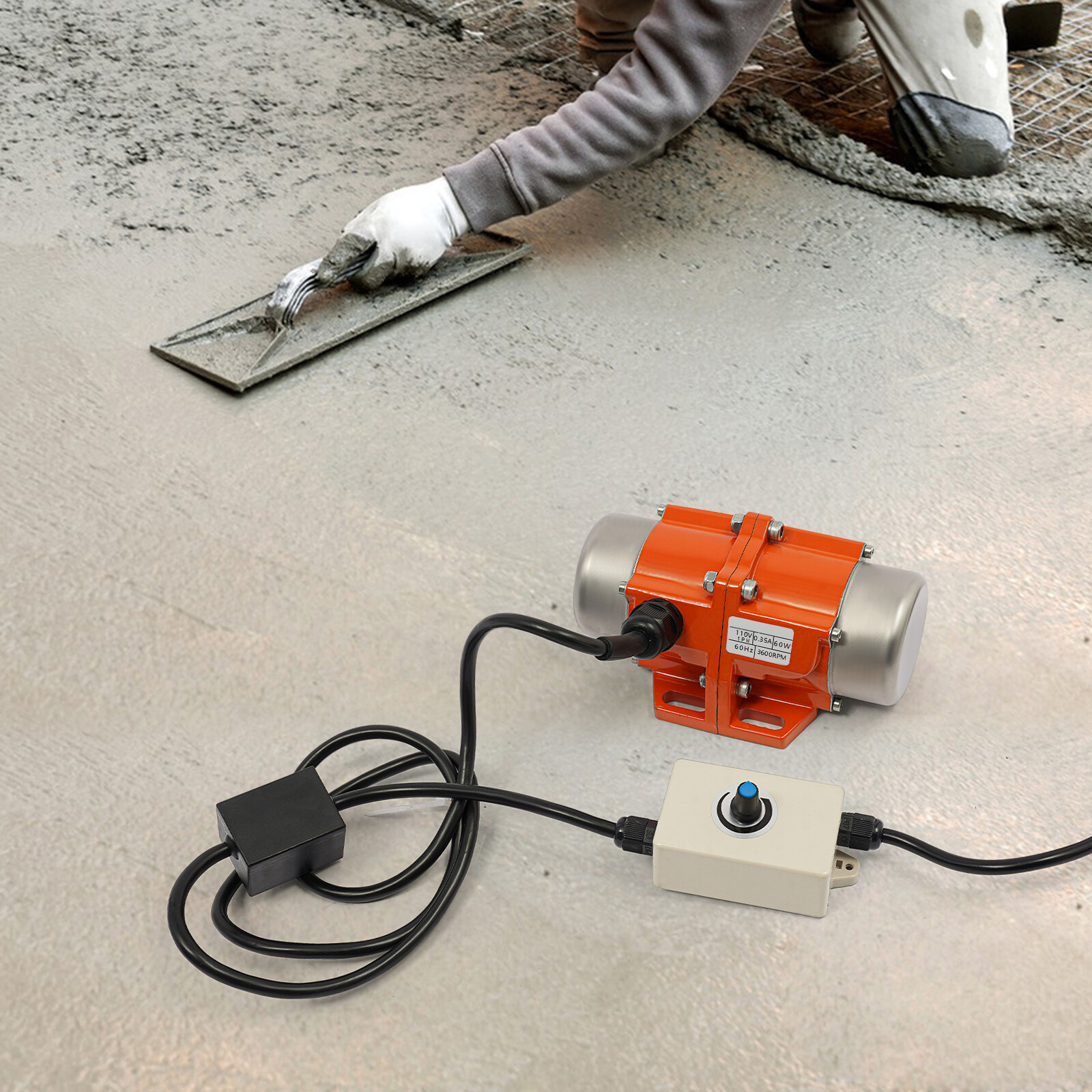 60W Vibrating Motor with Speed Controller 1 Phase Asynchronous Vibrating Motor