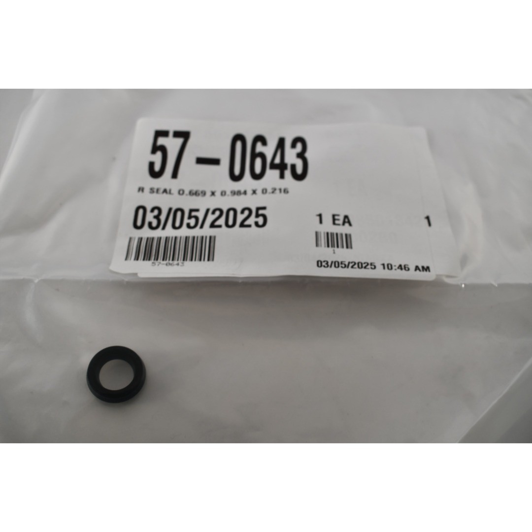 NEW Haas 57-0643 R Seal 0.669in ID x 0.984in OD x 0.216in Width Rotary Shaft Oil