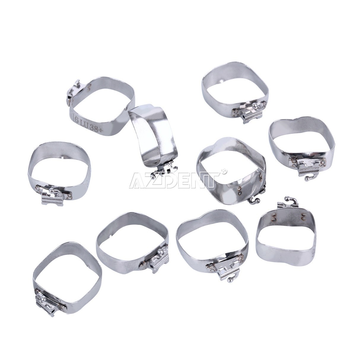 80Pc/Box AZDENT Dental Ortho M series Bands Buccal Tube 1st Molar Roth.022 Conv