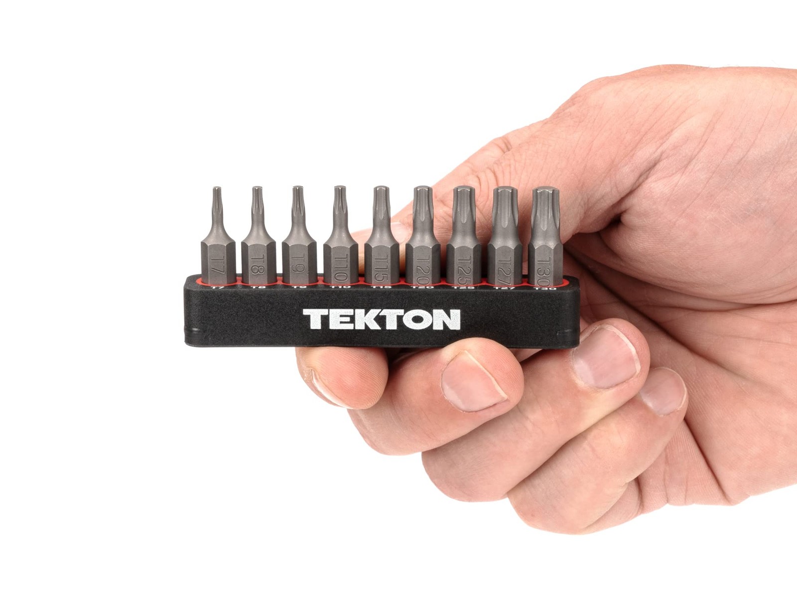 TEKTON 1/4 Inch Star Bit Set with Rail, 9-Piece (T7-T30) | DZT93001 9-Piece, 0