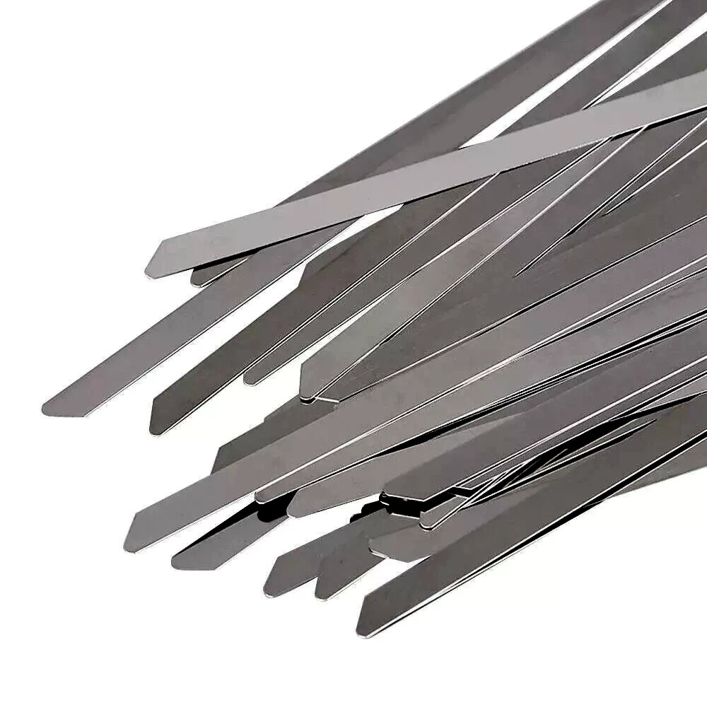 100-36″ 304 Stainless Steel Metal Zip Ties Self Locking Heavy Duty (4.6mm) Cable