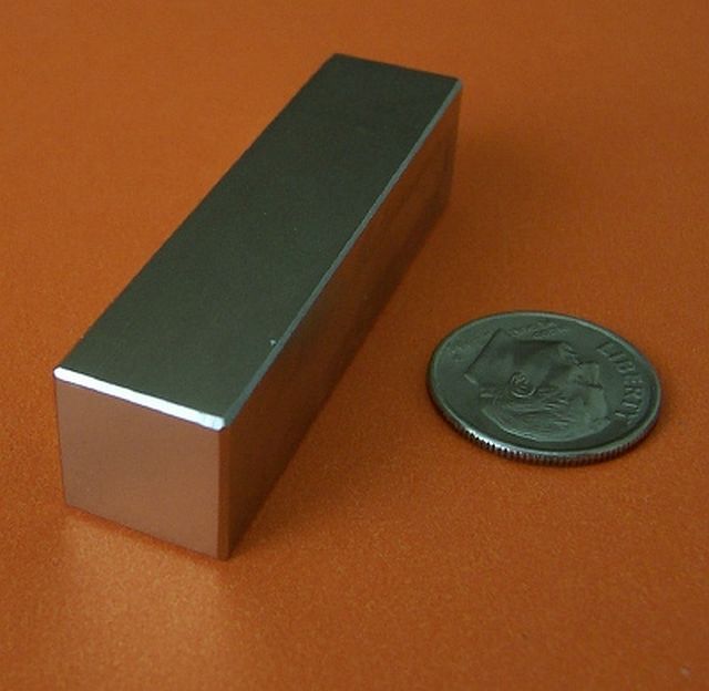 2 Strong Grade N42 2×1/2×1/2 Inch Rare Earth Neodymium Block Magnet