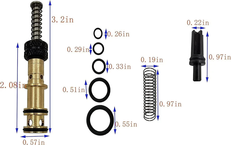 SP-P3 Plunger Valve Assembly For Hitachi NR83A Framing Nailers (2- Pack)