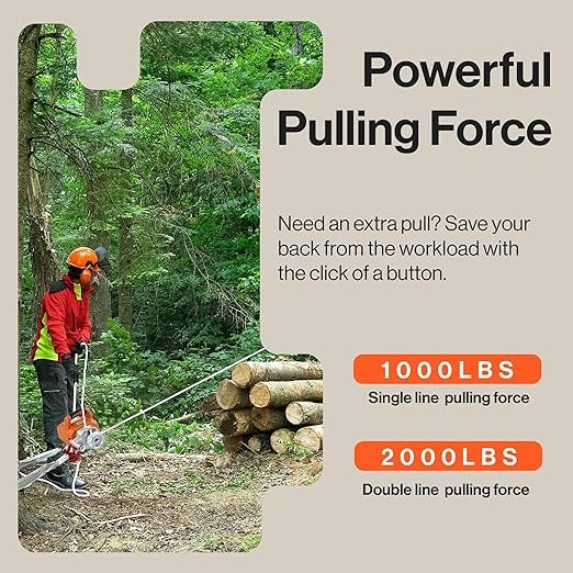 SuperHandy Electric Portable Winch Capstan Hoist Brushless Motor GUO076 – ORANGE