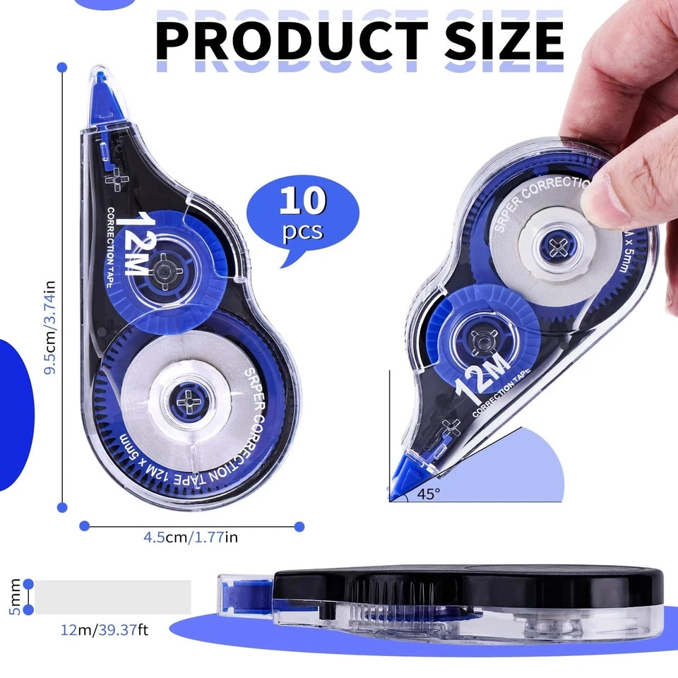 New Tombow Mono Correction Tape White Out 10 Pack