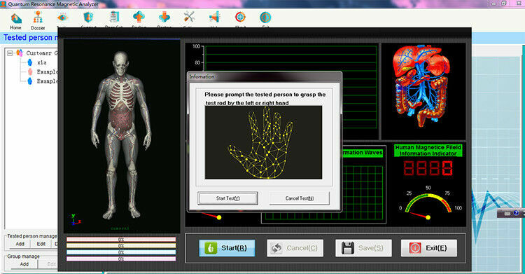 English Software 6th Generation Quantum Magnetic Resonance Body Analyzer Pro