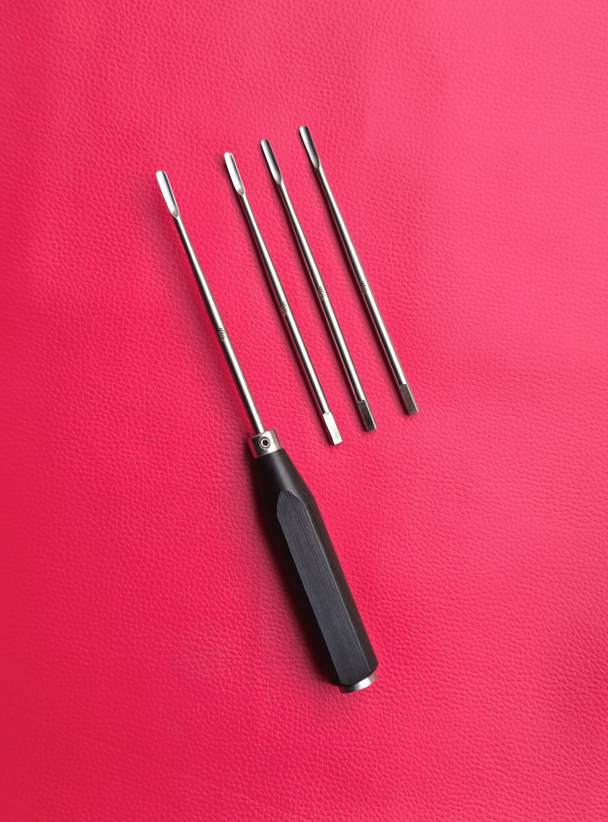 Interchangeable Teflon Mallet Head Straight and Curved Elevator Set (4mm & 5mm)