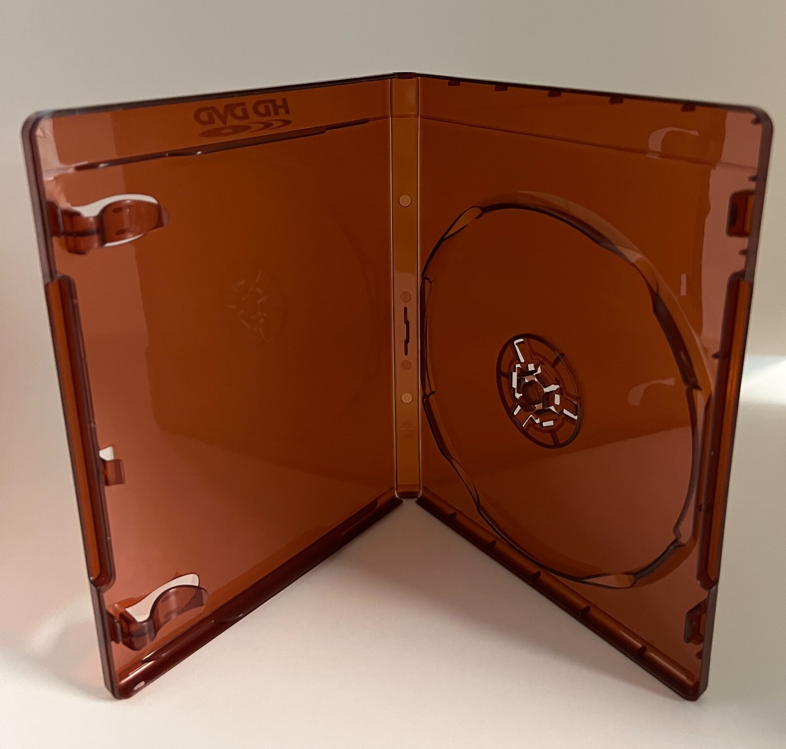 SALE! 10 HD Single 12mm DVD Cases Box With Logo, Burgundy Red, HD-DVD-S12-R-W
