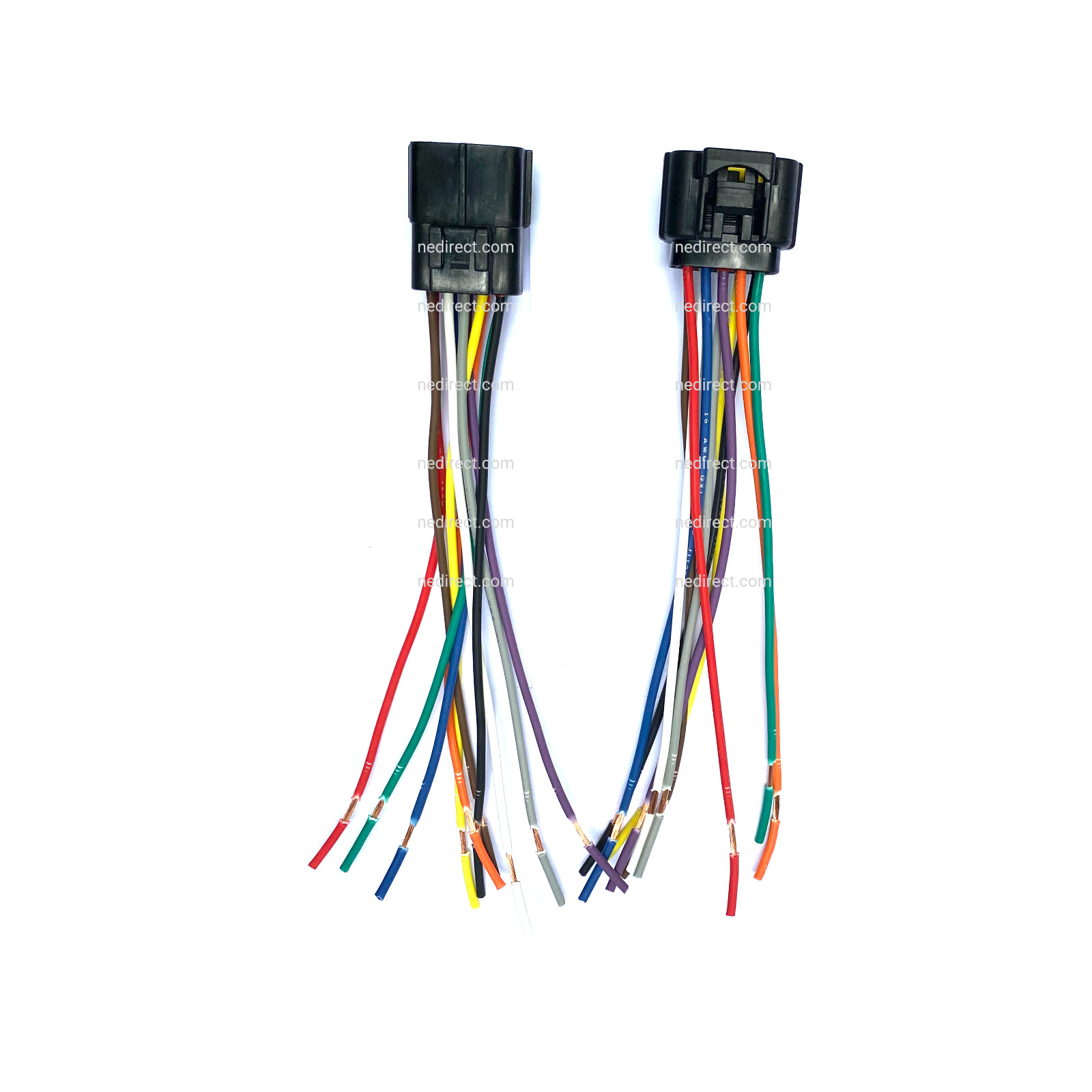 6″ ASSEMBLED WATERPROOF 10 PIN ELECTRICAL 1.8MM AWG WIRE CONNECTOR PLUG