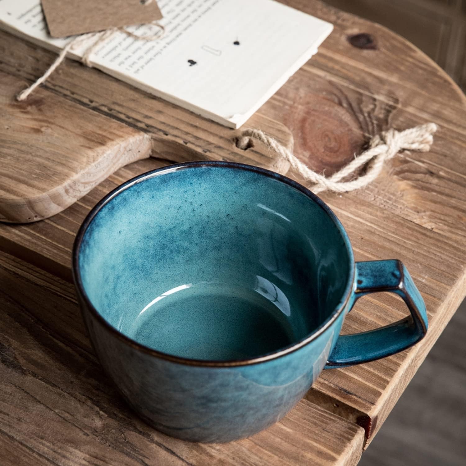Large Soup Bowl with Handle, 700ml Coffee Mug, Cereal Breakfast Cup, Suitable