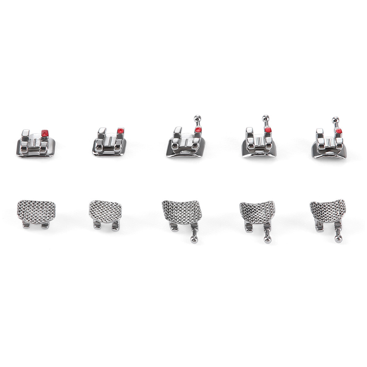 Dental Orthodontic Brackets Mesh Base Mini Roth MBT 022 018 Hooks Joydental