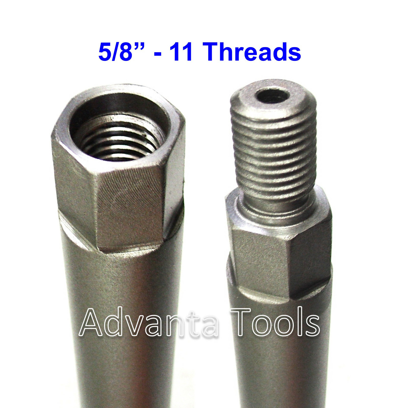 12” Core Drill Bit Extension 5/8” – 11 Male to 5/8” – 11 Female