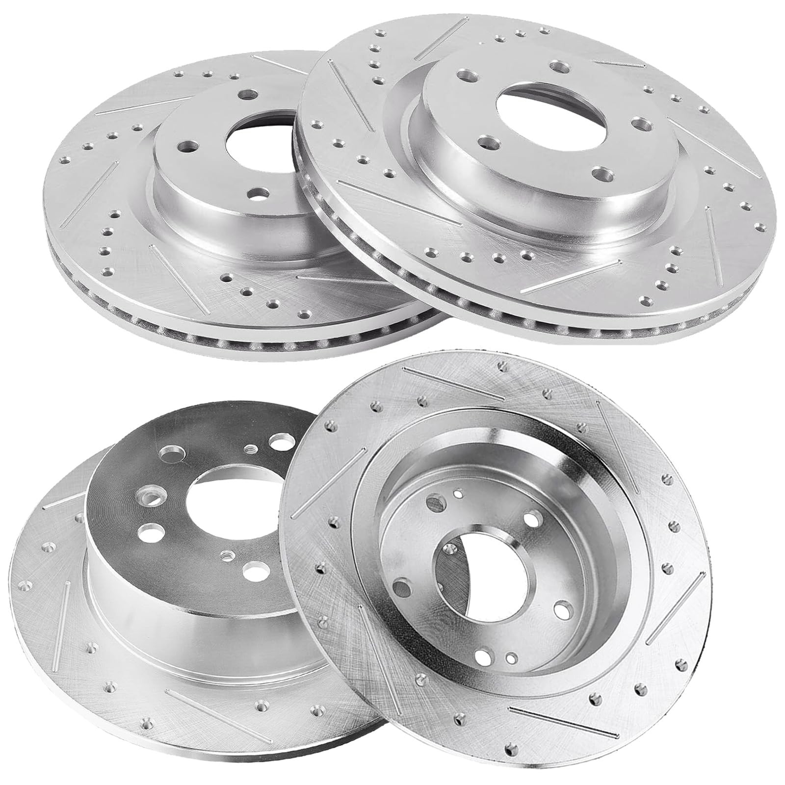11.65 Front 11.46 Rear Drilled Slotted Brake Rotors for Nissan Altima 2007-2019
