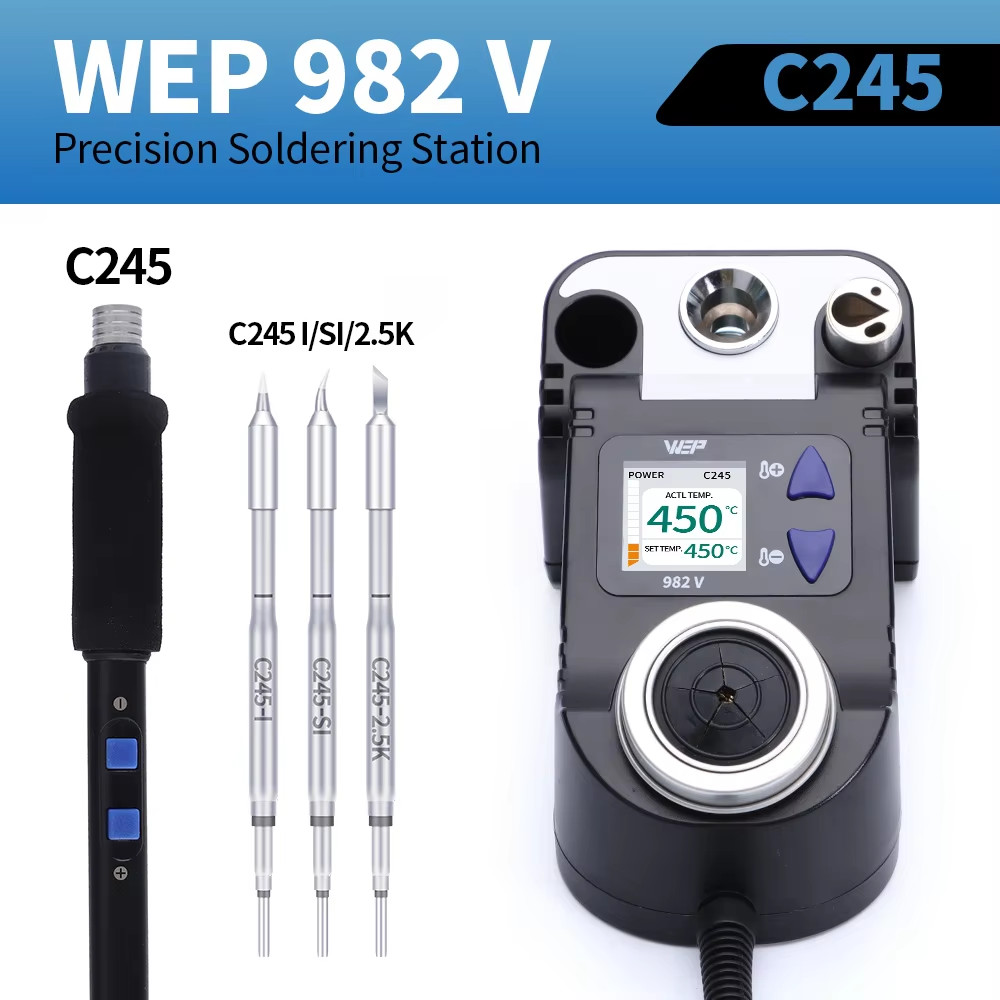 WEP Portable Soldering Station Corded/Cordless Precision Digital Solder Iron Kit