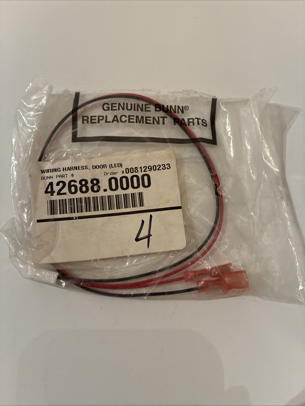 Bunn 42688.0000 WIRING HARNESS, DOOR (LED)