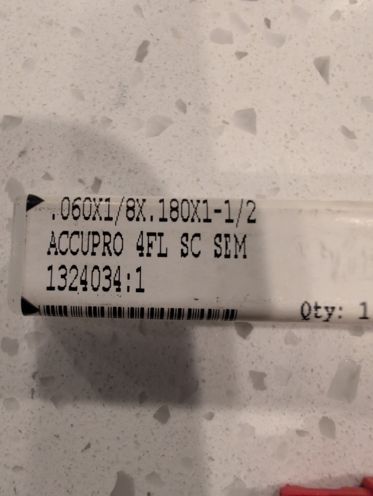 Accupro 37289956 .060 X 1 1/2 Carbide End Mill