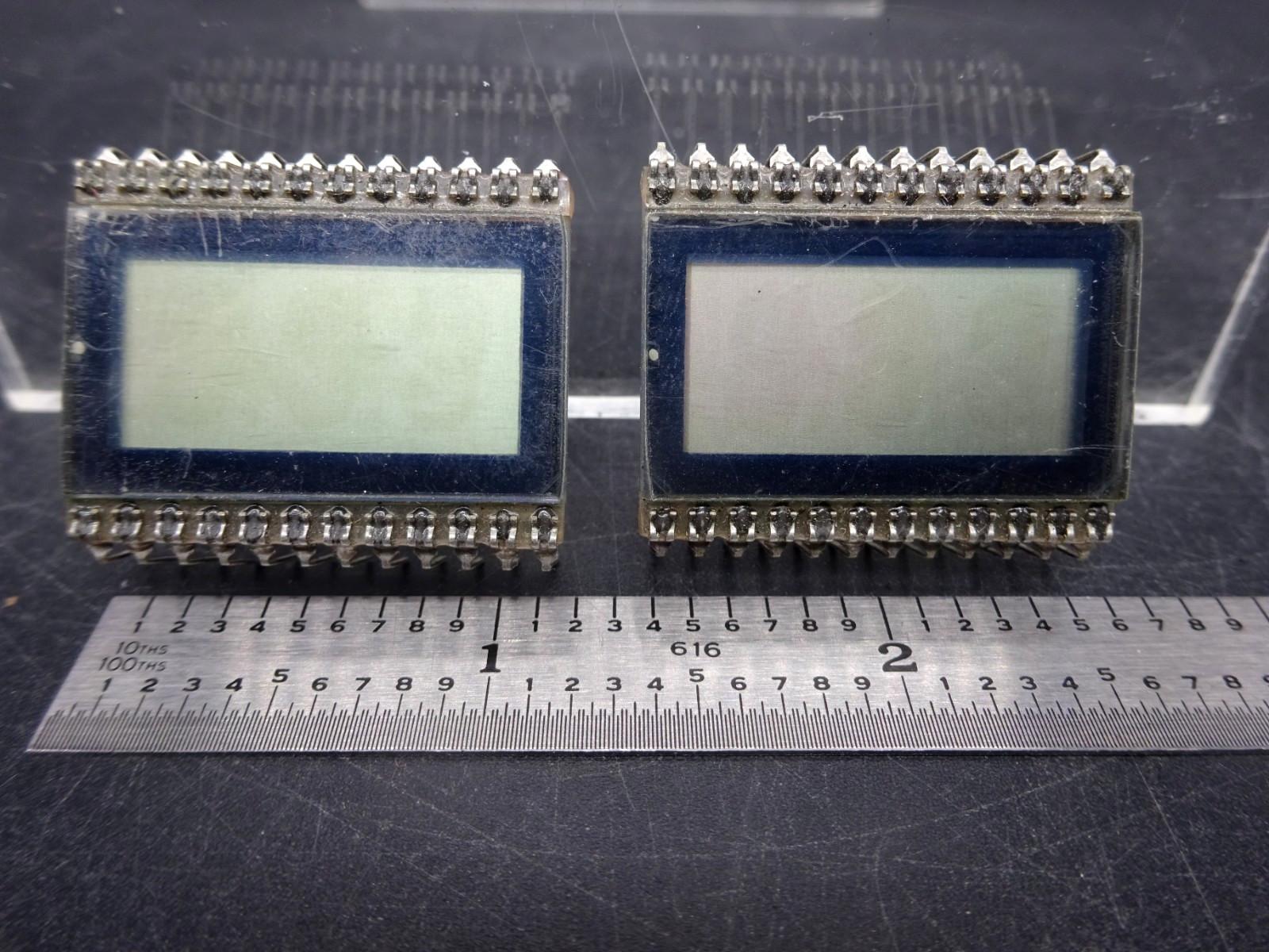 Lot of 2, 3 Digit 7 Segment Black Display with 2 Decimals, COMMON ANODE, 5v 20ma