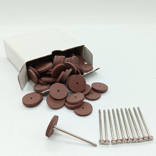 Dental Lab Rubber Polishing Wheels Burs Silicone Polishers，2.35mm Rotary Tool