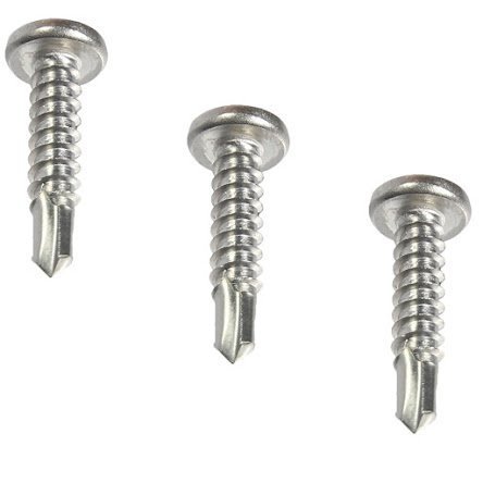 #6 X 1-1/4″ Phillips Pan Head Self Drilling Metal Tek Screws Stainless Qty 100