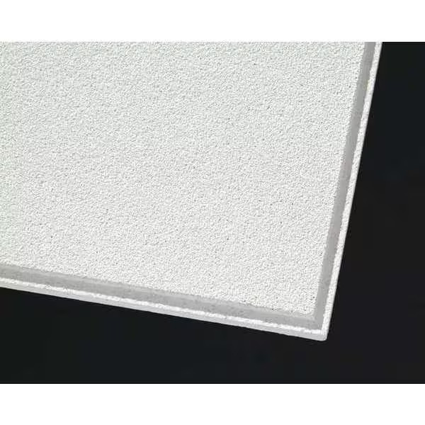 Armstrong Mesa Ceiling Tile, 24 in W x 24 in L, Angled Tegular, 15/16 in Grid