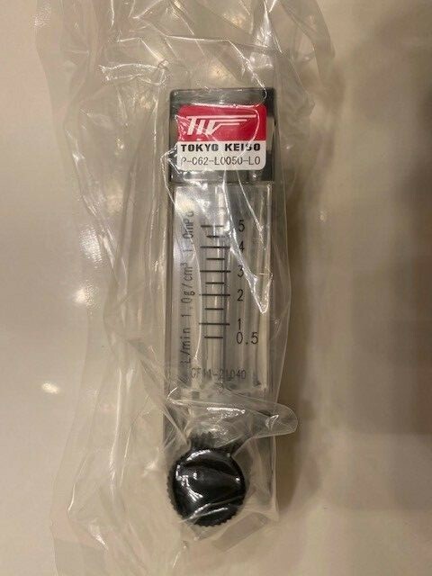 Tokyo Keiso P-062-L0050-L0 Flow Meter, L/min 1.0g / cm3, NOS