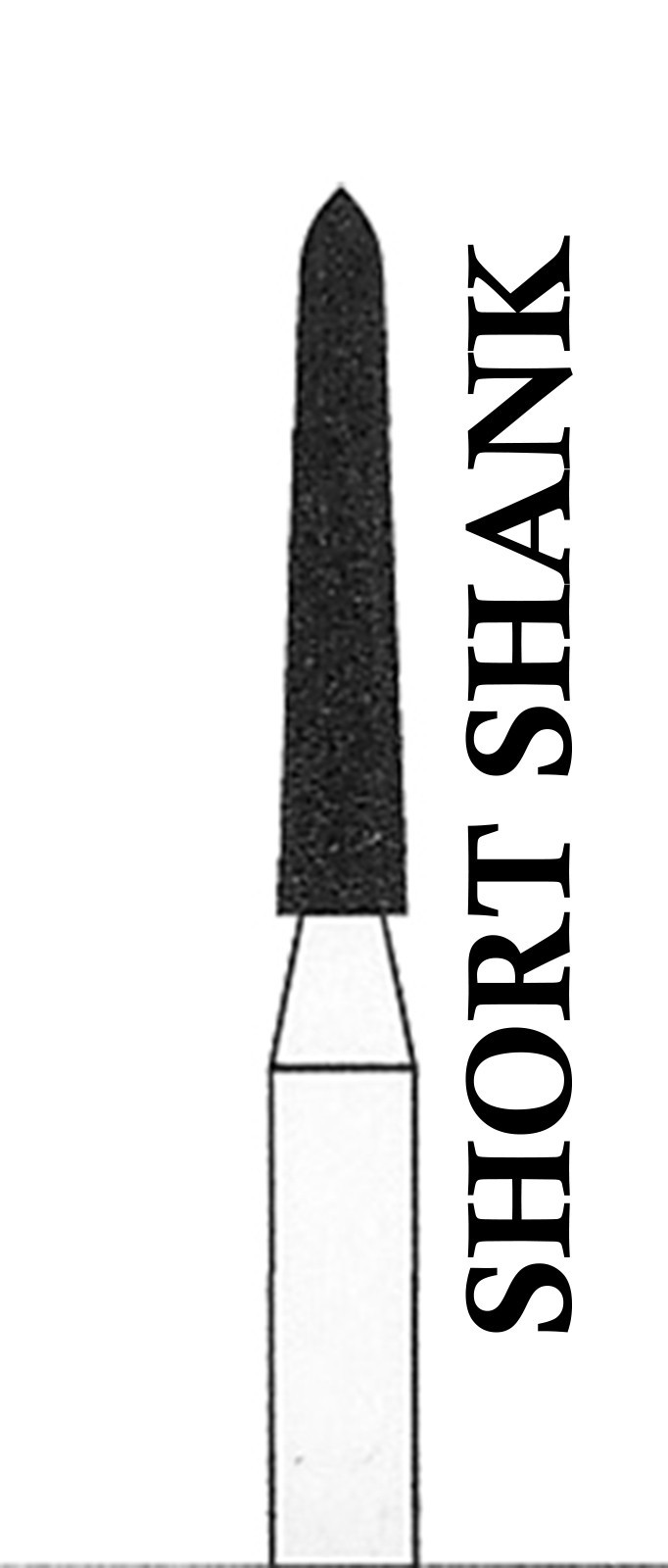 CROSSTECH Dental Diamond Short-Shank-MODIFIEDCHAMFER-878K/014SC MS2XC-SC 5Burs